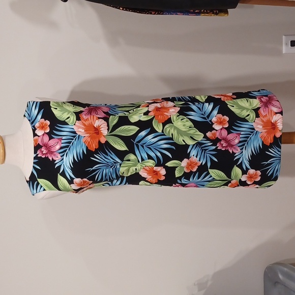 AGB Tropical Print Sheath Dress- Sz. 8 - Picture 9 of 9